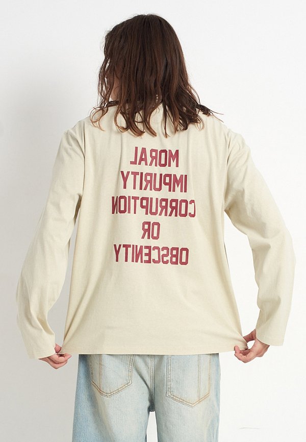 DEFINITION TEE - Long sleeved top - cream2