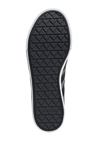 Black rubber shoe sole with a textured diamond pattern and white edge trim, featuring the brand name embossed on the surface.