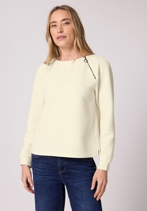MIT ZIPPER - Striktrøje - beige
