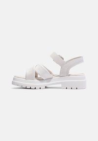 Timberland LONDON VIBE CROSS - Platform sandals - white full grain