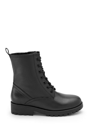 Bottines à lacets - black leather