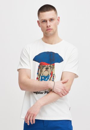 BHTEE - T-shirts print - white pirate dog