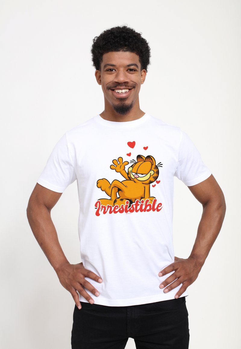 Henry Tiger VALENTINE S DAY IRRESISTIBLE GARFIELD - Camiseta estampada - white