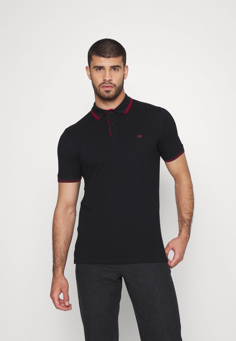 DS Black Gathered Sleeveless Polo Shirt main image 0