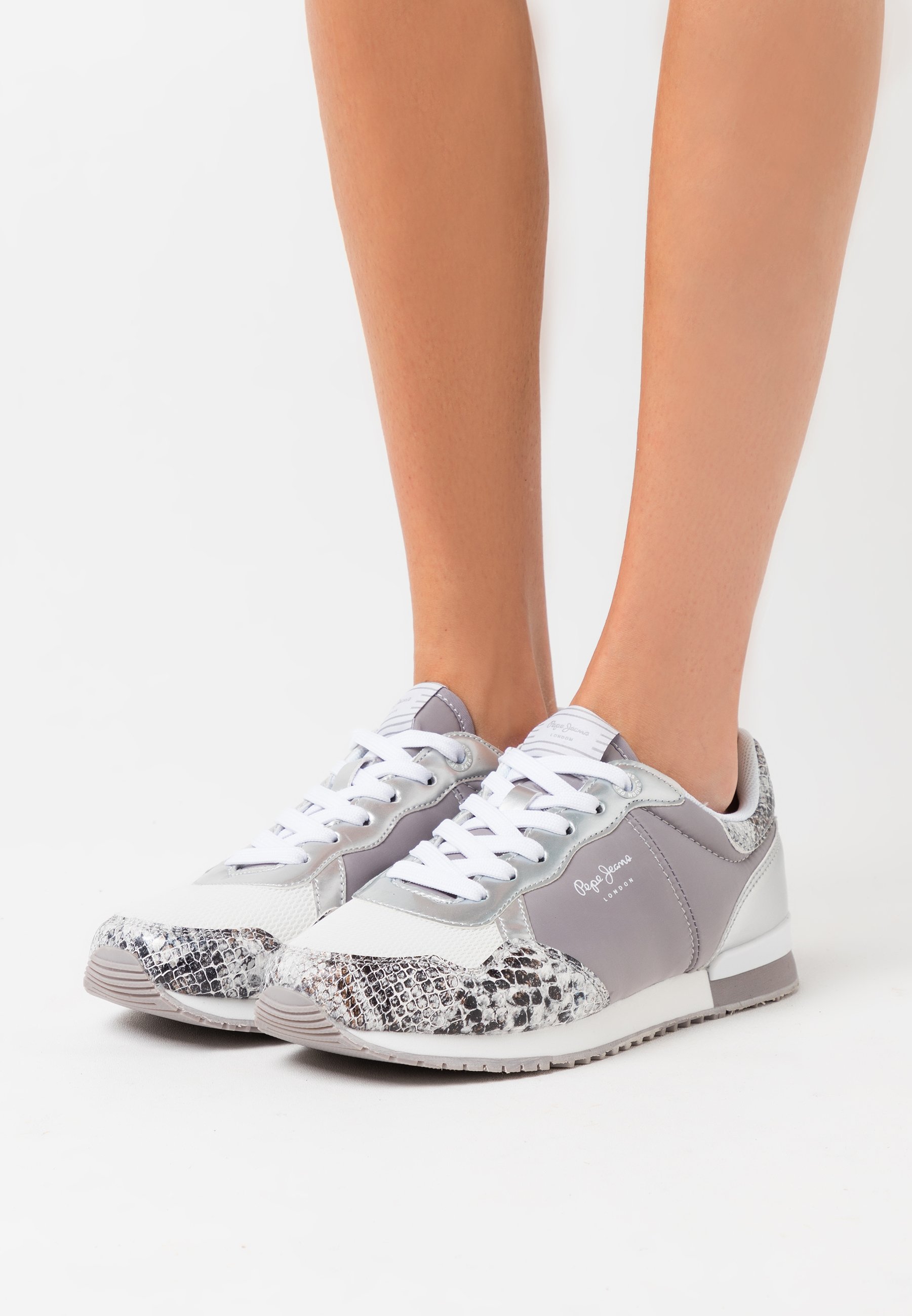 Pepe Jeans ARCHIE FUN - Sneakers laag - silver/Donkergrijs - Zalando.nl