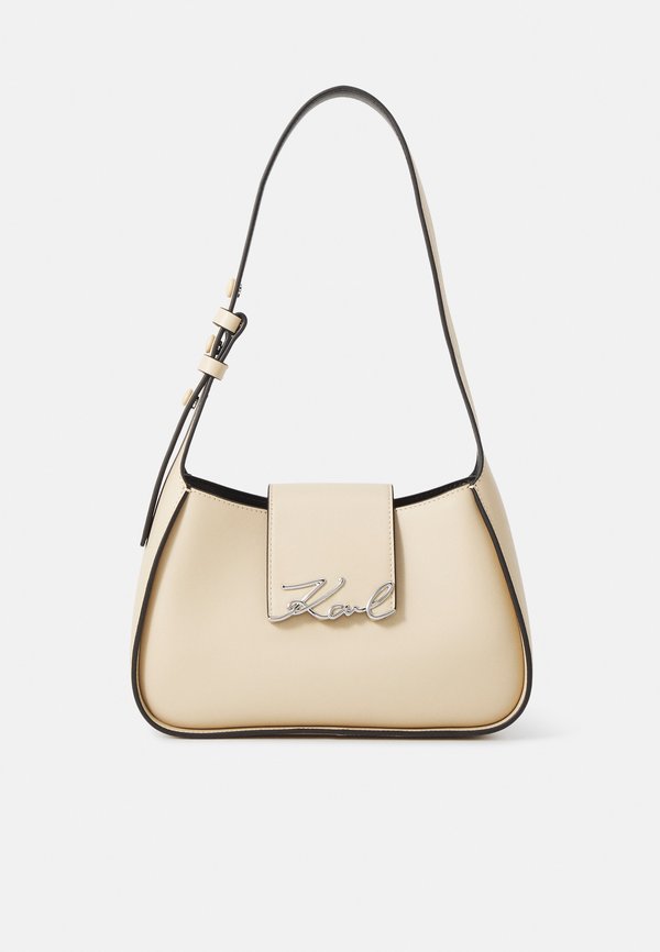 SIGNATURE SHOULDER BAG - Handbag - trench beige