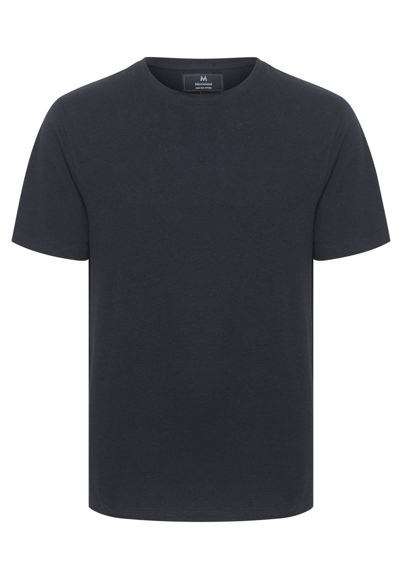 Matinique T-shirt basic donkerblauw