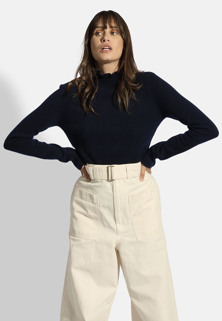 Just Cashmere Trui donkerblauw