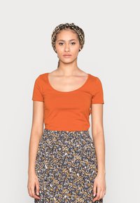 Anna Field 3 PACK - T-shirt básica - black/white/brown