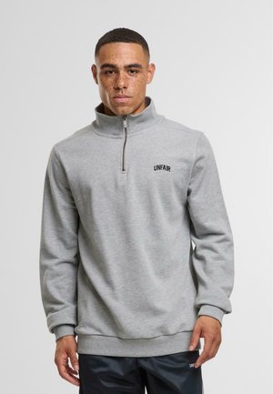 CURVED HALFZIP  - Sudadera - grey melange