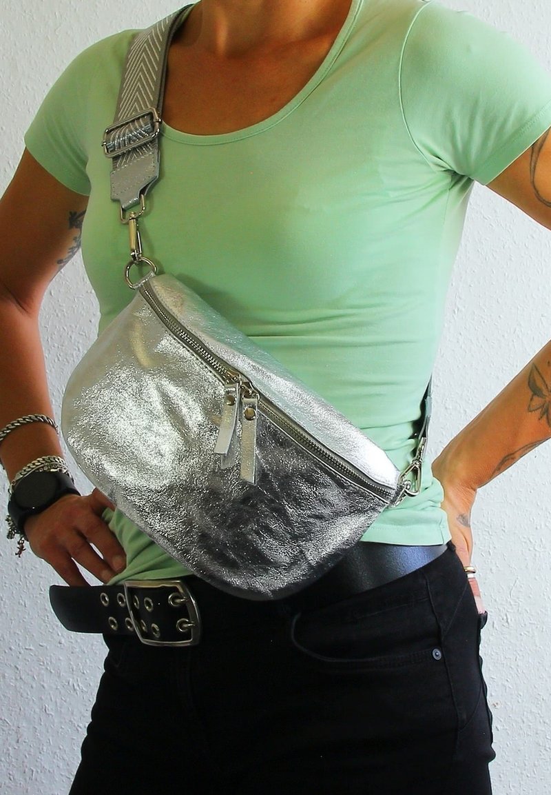 DrachenLeder TOSCANTO - Heuptas - silber, mehrfarbig