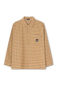 Kaotiko HELSINKI CHECKED SHIRT UNISEX - Blúzka so zapínaním na gombíky - ochre