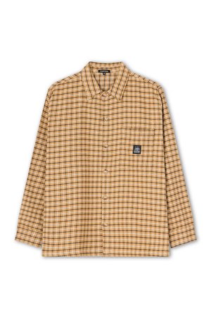 Kaotiko HELSINKI CHECKED SHIRT UNISEX - Hemdbluse - ochre