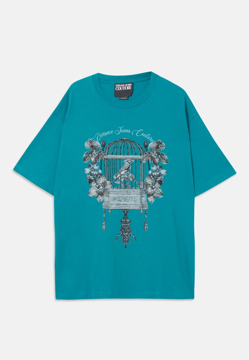 Versace Jeans Couture T-shirt print blauw Versace Jeans Couture T-shirt print blauw