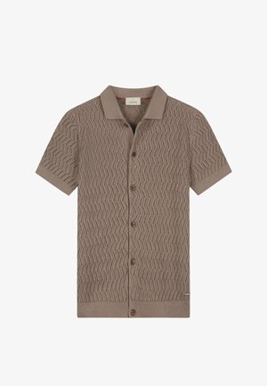 Dstrezzed, JOEY SHORTSLEEVE CARDIGAN - Strickjacke - walnut