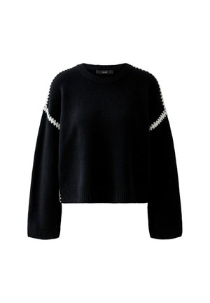Oui, PULLOVER - Trui - black
