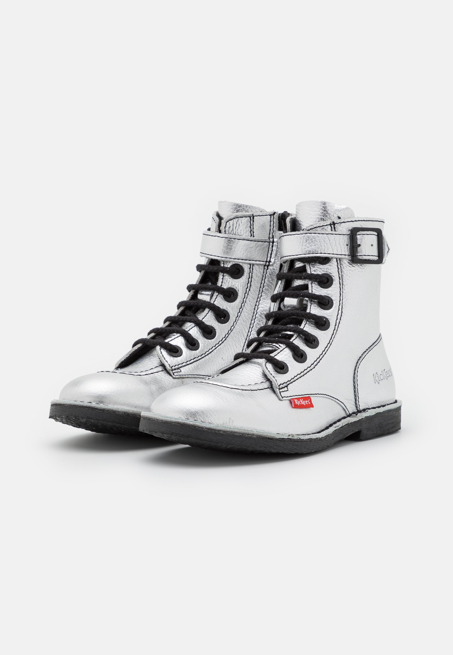 Kickers KICK TREND - Veterboots - argent/zilverkleurig - Zalando.nl