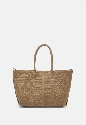 CHELSEA SHOPPER M SHOPPER AUS LEDER IN KROKO-OPTIK - Tote bag - sandstein