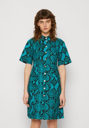 SOMETHINGNEW KAMALA SHORT DRESS - Paitamekko - tile blue