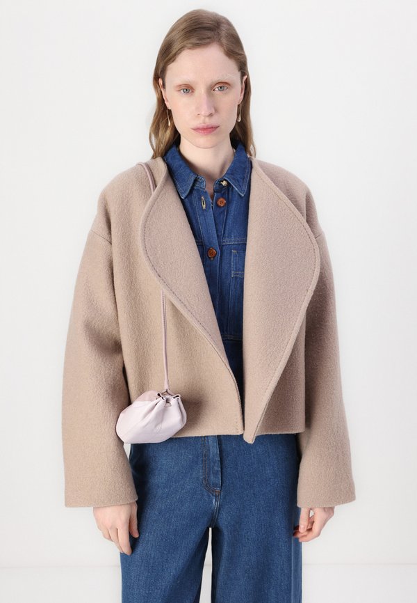 ELIA CROPPED JACKET - Light jacket - greige3