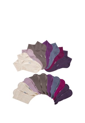 BASIC 20 PACK - Socks - x taupe x beige x pflaume x jeans x lila x beere x alt rosa