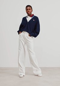 Tommy Jeans FLAG BADGE CARDIGAN - Kardigán - dark night navy