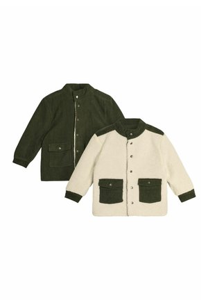 REVERSIBLE BORG - REGULAR FIT - Fleecejakke - khaki green
