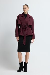 adL WITH BUTTONS - Lichte jas - mauve