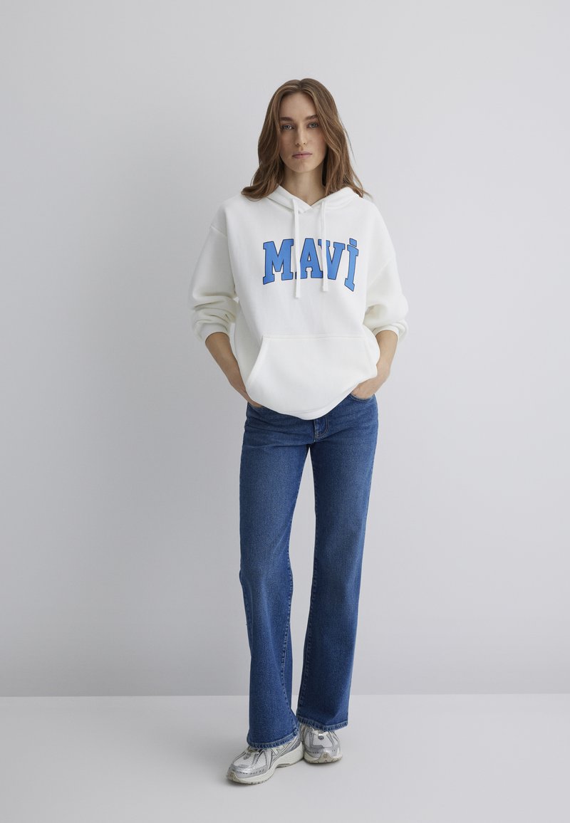 Mavi Signore Logo Hoodie T-Shirt, Antique White, S