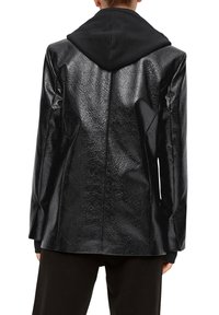QS IN SCHLANGENLEDER-OPTIK - Imitatieleren jas - schwarz