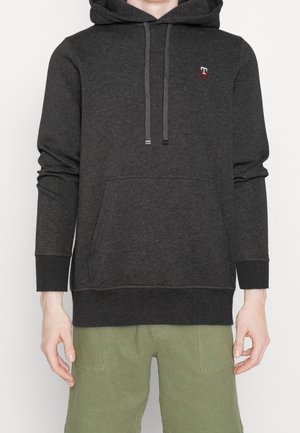 Hættetrøje - mottled dark grey