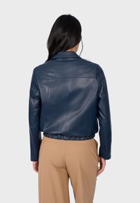 Oakwood ODESSA - Chaqueta de cuero - navy blue
