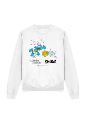 Cotton Soul, THE SMURFS X BRITISH MUSEUM EGYPTIAN VASE DROP - Sweatshirt - white