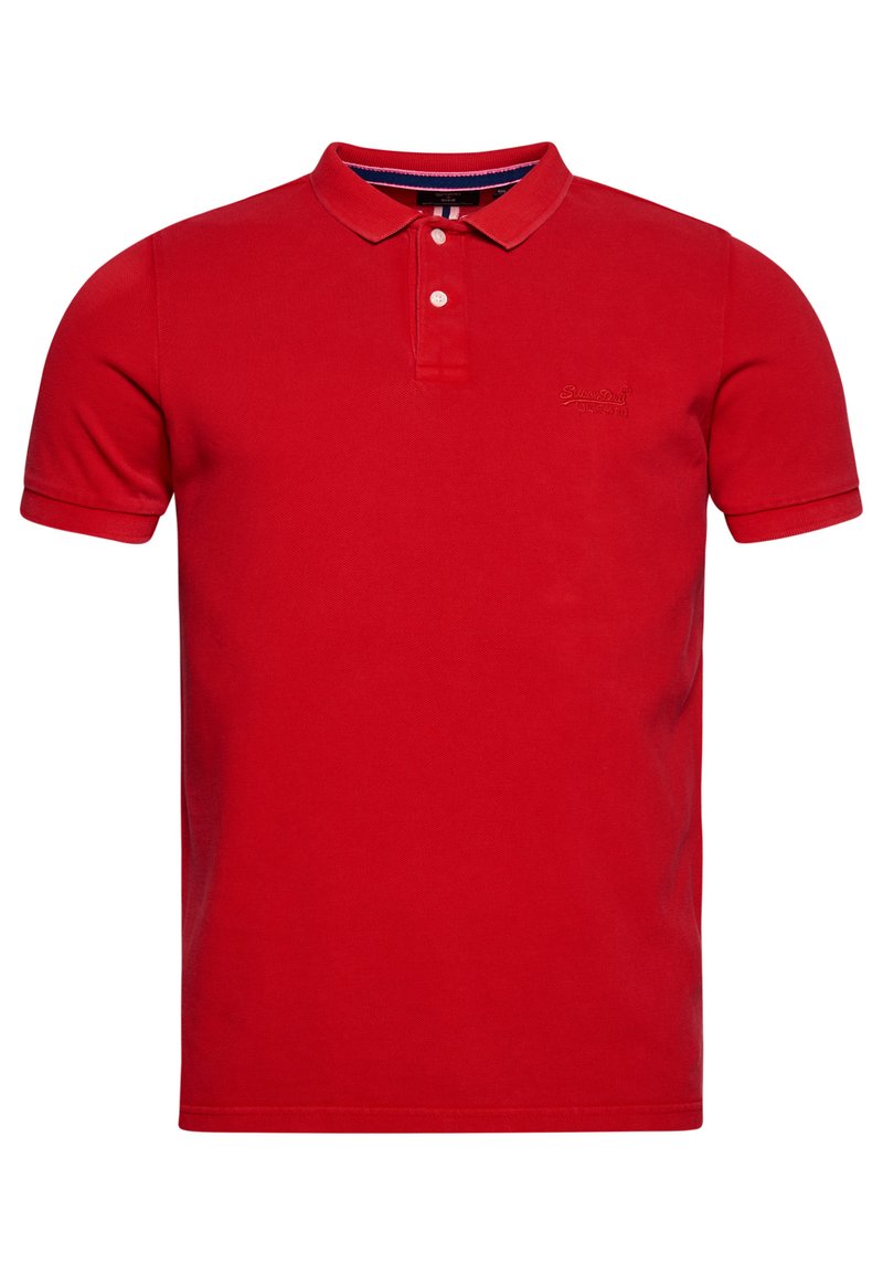 Superdry & Co Poloshirt donkerrood gemêleerd