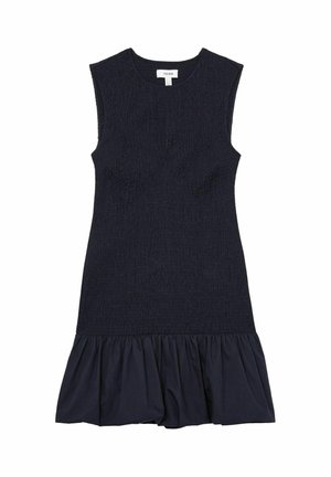 Reiss BELINDA SHIRRED BUBBLE-HEM - Rochie de zi - navy