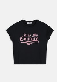 KISS MY BABY SLEEVE - T-shirt med print - black