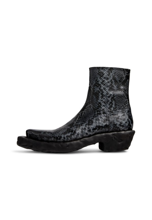 VENGA - Platform ankle boots - grau schwarz