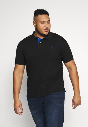 CONTRAST COLLAR RUGGER - Polotričko - black