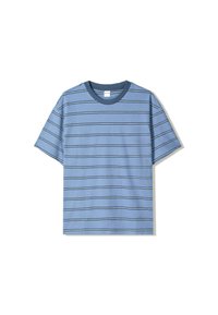 T-shirt Bershka Rouge Et Bleu Marine - Taille XS (34) - Occasion En Très Bon état, Thème Marin