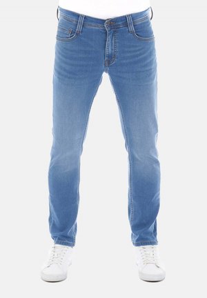 REAL X OREGON - Jeans Tapered Fit - medium blue denim