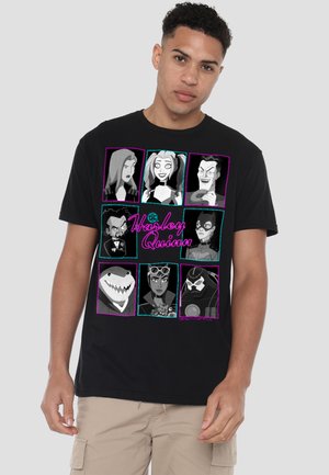 Cotton Soul, HARLEY QUINN ANIMATED SERIES GROUP HEADS - Print T-shirt - black