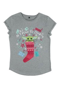 Star Wars STAR WARS: THE MANDALORIAN ALL I WANT FOR CHRISTMAS - T-shirt z nadrukiem