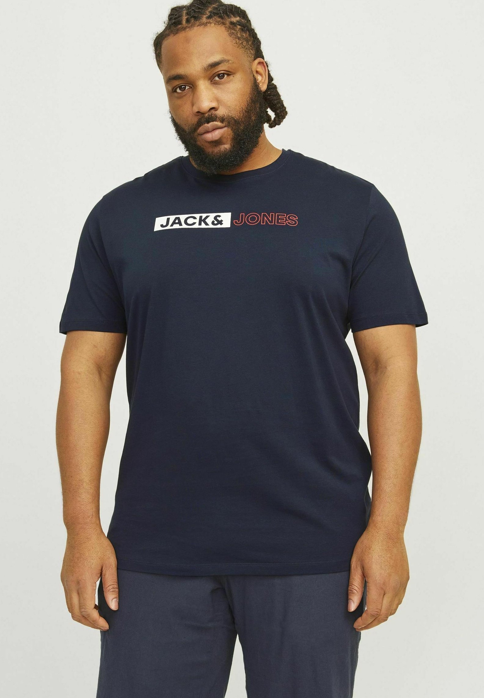 Maglietta Uomo JACK & JONES - T-Shirt In Cotone Con Stampa Logo, Comoda E Casual - Foto 4