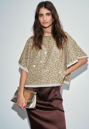 Next, REGULAR FIT - CAPE TOP - Bluse - gold-coloured