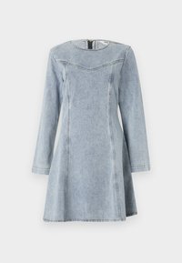 OBJYULIAN DRESS  - Džinsa auduma kleita - light blue denim