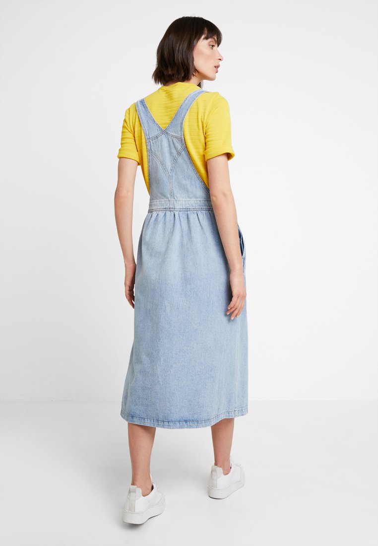 calvin klein iconic dungaree dress