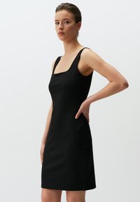 Jimmy Key SQUARE NECK BASIC MINI WITH STRAPS - Jurk - black