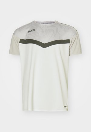 JAKO ICONIC - T-Shirt print - weiß/soft grey/anthra light