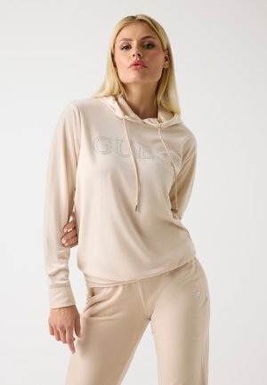 STRASSLOGO - Džemperis su gobtuvu - beige