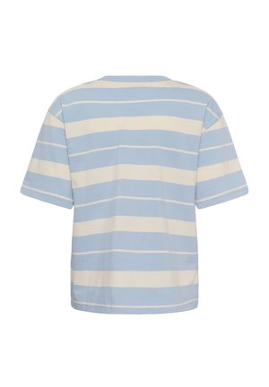 Kaffe, KAWINNY 1/2 - T-shirt imprimé - blue fog turtledove stripe